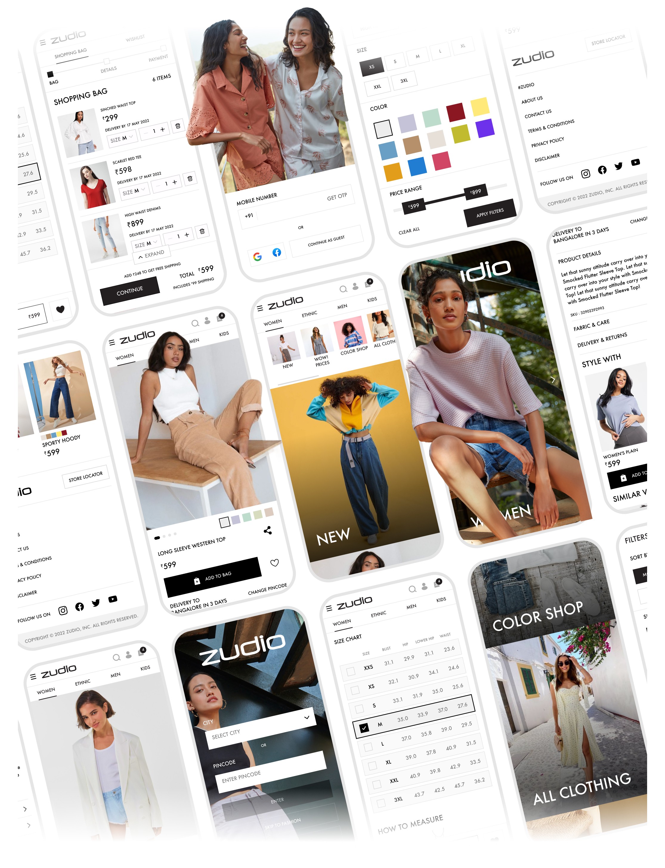 Zudio visual design